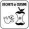 Autocollant DECHETS DE CUISINE 15 x 15 cm