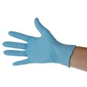 Gants nitrile bleus non poudrés TECH EN 374 Taille 8 L (100 gants)