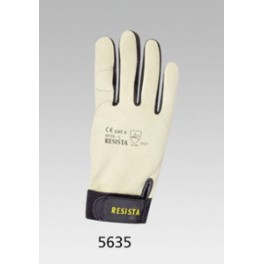Gants en cuir beige et noir très confortables RESISTA-TECH 5635XXL/11
