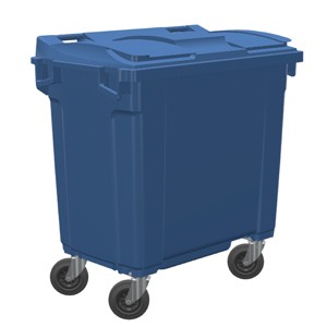 Container plastique 770 lt Bleu