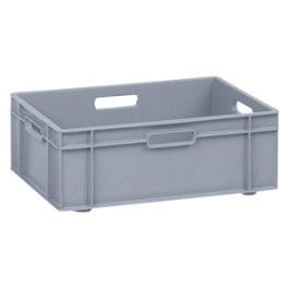 Bac gris 40 litres plastique (60 x 40 x 21.2 cm)