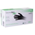 Gants sensitifs nitrile EN374 noirs non poudrés Taille M (100 pcs)