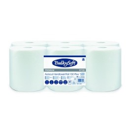 Essuie-mains blanc 2 couches blanc gaufré (6 rlx)