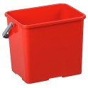 Seau plastique rouge 6 lt