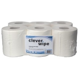 Papier de nettoyage MIDI CLEVER WIPE blanc 2 c. 160m (6 x 444 cps)