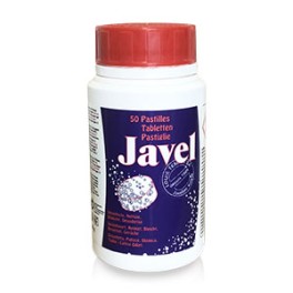 JAVEL EN PASTILLES (bo&icirc;te de 50 pastilles javel)