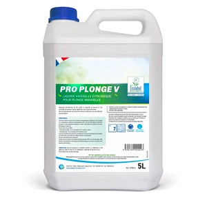 PRO PLONGE V nettoyant vaisselle et vitres ECOLABEL (5 lt)