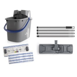 EASY WASH Kit complet (seau 15 lt, manche, support et frange)