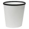 Poubelle ovale 8 lt blanche