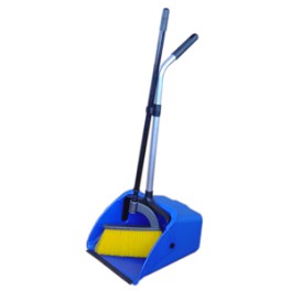 Ensemble pelle basculante ouvert + balai t&eacute;l&eacute;scopique (bleu)