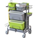 Chariot MICRORAPID COMPACT INOX (vert/gris) - PRIX ACTION