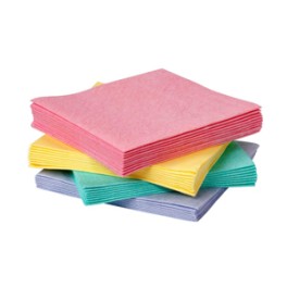 Chiffons non-tiss&eacute;s 4 couleurs (45 pi&egrave;ces) (15B - 10V - 10J - 10R)
