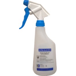 Vaporisateur ULTRA GLAS ECO s&eacute;rigraphi&eacute; avec t&ecirc;te bleue (650 ml)