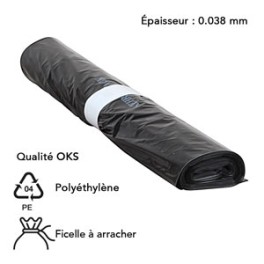 35 lt NOIRS QUALITE OKS SVG (carton 20 x 20 sacs)