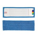 Frange plate ECOCLEAN microfibre bleue 40 cm (&agrave; poches)