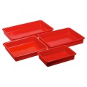 Bac plastique rouge M