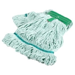 Mop microfibre bact&eacute;riostatique 340 gr (avec bande + trou central) 