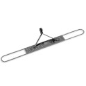 Monture m&eacute;tal fixe pour frange de balayage 130 cm - bague bleue