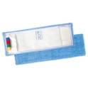 Frange microfibre &agrave; poches MICRO-ACTIVA bleue 50 cm ECOLABEL