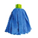Frange espagnole microfibre bleue &agrave; vis STRIP MOP >jusqu'&agrave; &eacute;puisement