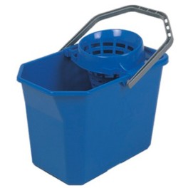 Seau espagnol bleu avec essoreur