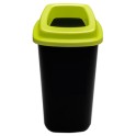 Collecteur de d&eacute;chets 45 lt (corps noir - couvercle vert) *