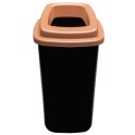 Collecteur de d&eacute;chets 45 lt (corps noir - couvercle brun) *