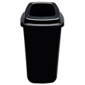 Collecteur de d&eacute;chets 45 lt (corps noir - couvercle noir) *