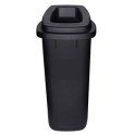 Collecteur de d&eacute;chets 90 lt (corps noir - couvercle noir) *