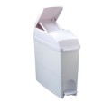 Poubelle hygi&egrave;ne f&eacute;minine &agrave; p&eacute;dale 18 lt (blanc) 