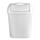QUARTZ WHITE Poubelle hygiénique 8 lt (posée ou murale)