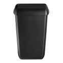 QUARTZ BLACK Poubelle ouverte 43 lt (pos&eacute;e ou murale)