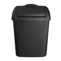 QUARTZ BLACK Poubelle hygi&eacute;nique 8 lt (pos&eacute;e ou murale)