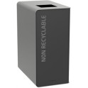 Poubelle borne TRI SELECTIF 65 lt CUBATRI AUTRES DECHETS gris/gris