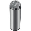COLLECNET poubelle 52 lt avec cendrier (cuve inox, t&ecirc;te chrom&eacute;e)