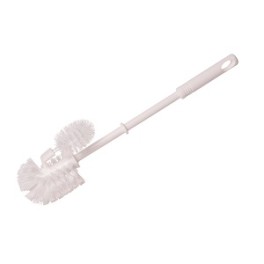 Brosse WC blanche avec retour