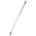 Manche aluminium &agrave; vis HYGIENE avec embout bleu 150 cm