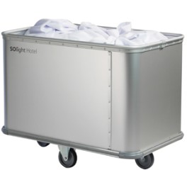 Chariot SOLIGHT LAUNDRY SPRING aluminium (Bac &agrave; linge)