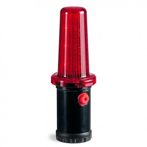Lumi&egrave;re clignotante s/ piles 1.5V p/ panneau conique de s&eacute;curit&eacute;