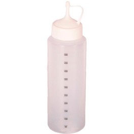 Flacon 500 ml gradu&eacute; INCOLORE avec bec