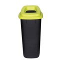 Collecteur de d&eacute;chets 90 lt (corps noir - couvercle vert) *
