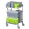 Chariot MICROTECH HR (vert/gris) + option couvercles seaux - ACTION
