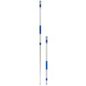 Manche t&eacute;lescopique aluminium 102-184 cm (bleu-gris)