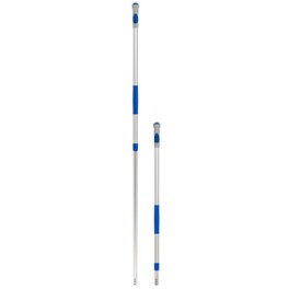 Manche t&eacute;lescopique aluminium 102-184 cm (bleu-gris)