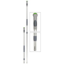 Manche t&eacute;lescopique aluminium 102-184 cm (gris-vert)