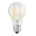 Lampes LED 7.5W/827 E27 forme boule - transp + filament (10 pi&egrave;ces)