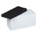Pad &agrave; main 25 x 11 x 2,5 cm noir (10 pi&egrave;ces)