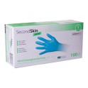 Gants sensitifs nitrile EN374 bleus non poudr&eacute;s S (100 p.) - SVG
