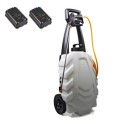 SAMOURA&Iuml; Pulv&eacute;risateur &eacute;lectrique 30 l sur chariot - 2 batteries