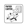 Autocollant PAPIER/CARTON pour container 30 x 30 cm